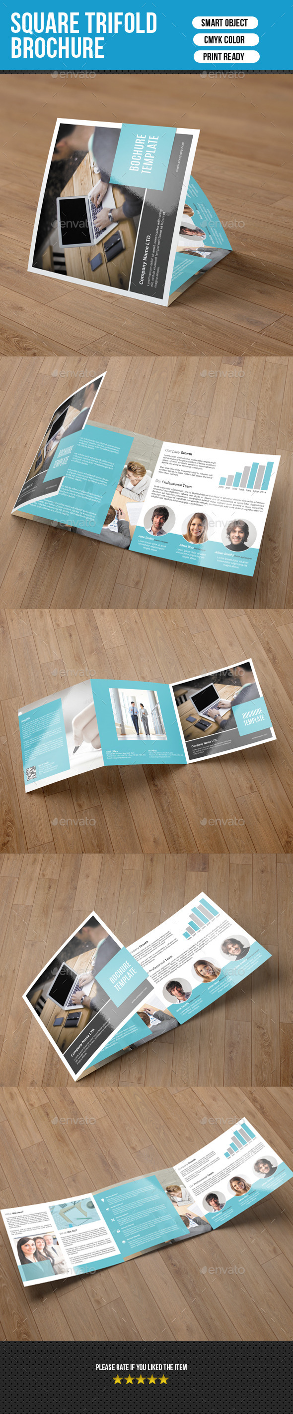Corporate Square Trifold Brochure-V55 - Corporate Brochures