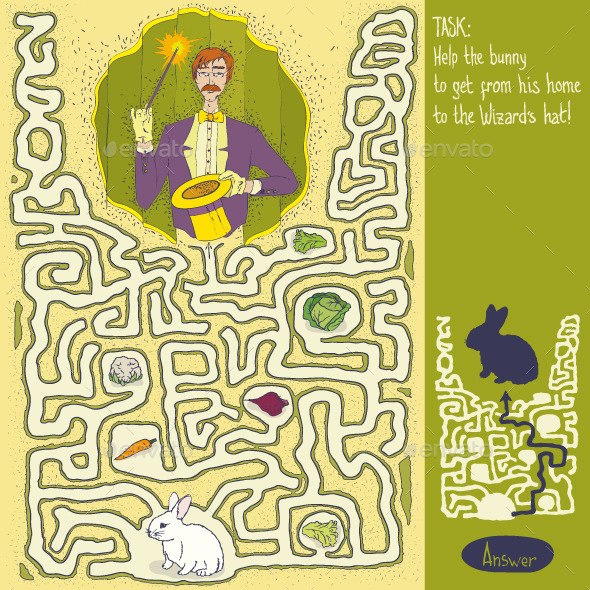Wizard Maze Game - People Characters