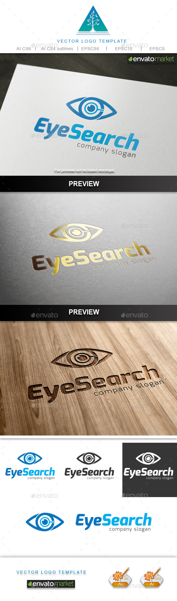 Eye Search Logo - Symbols Logo Templates