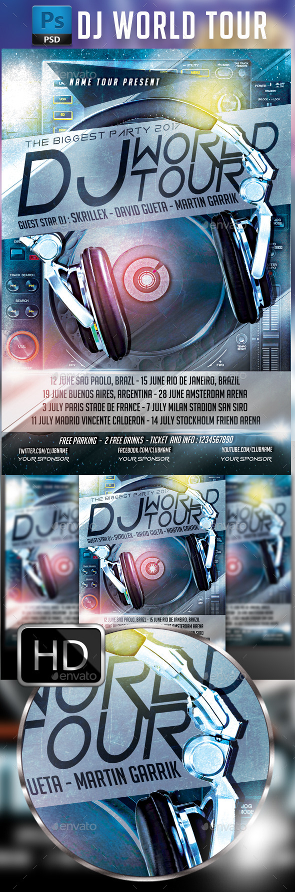 DJ World Tour - Clubs & Parties Events