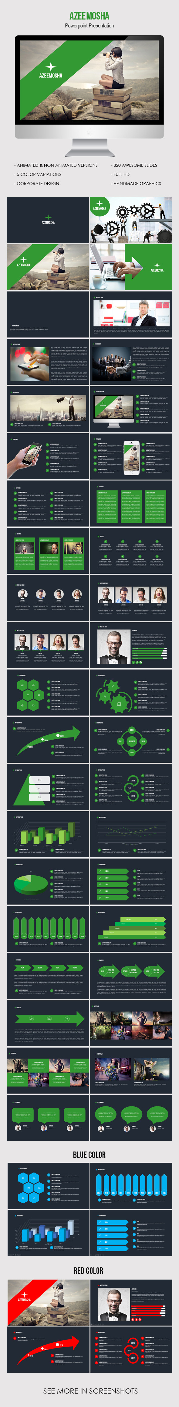 Azeemosha - Powerpoint Presentation Template - Business PowerPoint Templates