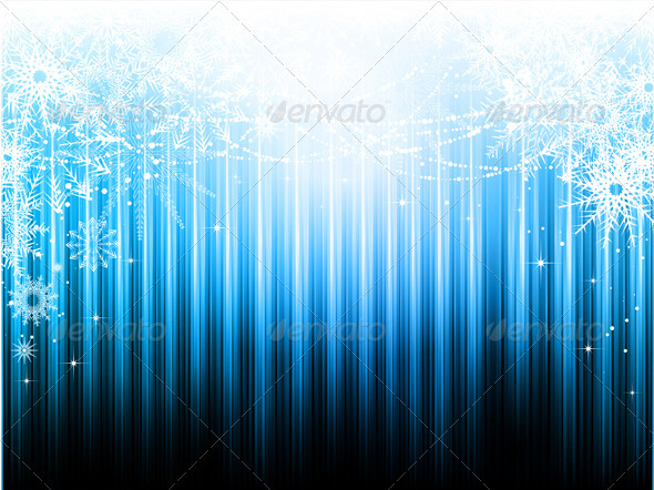 Christmas Snowflake Background - Christmas Seasons/Holidays