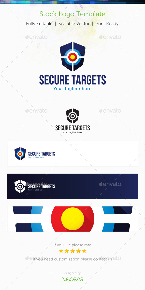 Secure Targets Stock Logo Template - Symbols Logo Templates