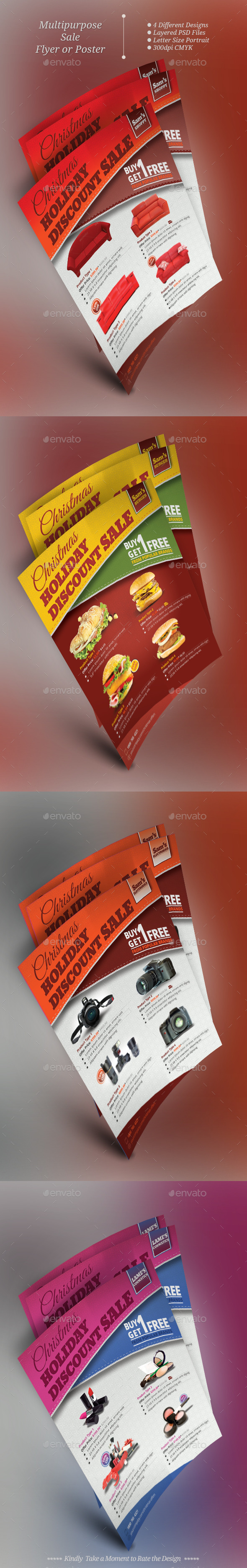 Multipurpose Sale Flyer Templates - Flyers Print Templates
