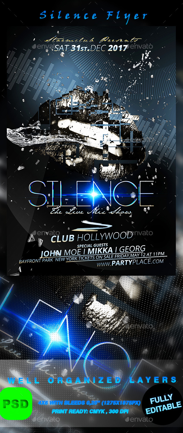 Silence Flyer - Events Flyers