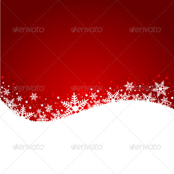 Christmas Snowflake Background - Backgrounds Decorative