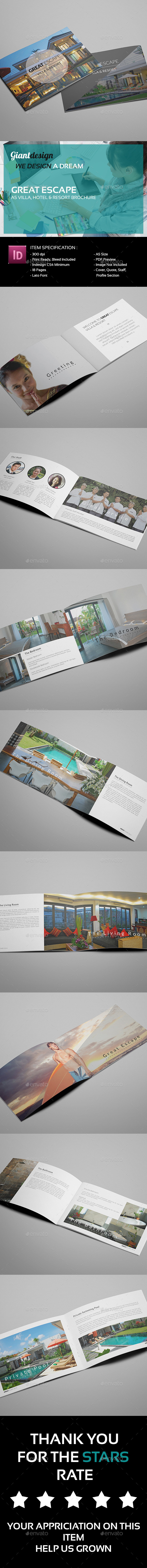 Great Escape - A5 Villa Resort Brochure - Corporate Brochures