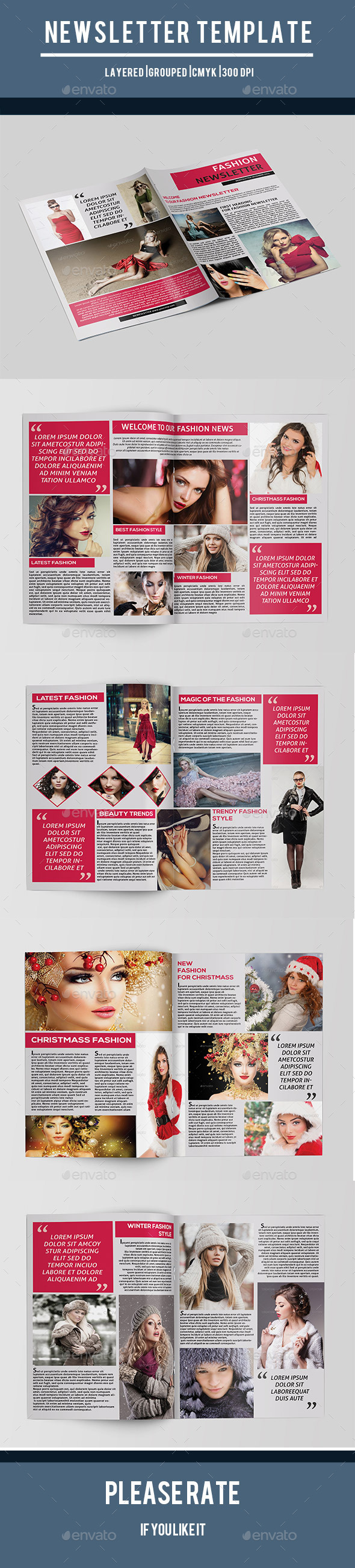 Fashion Newsletter-V01 - Newsletters Print Templates