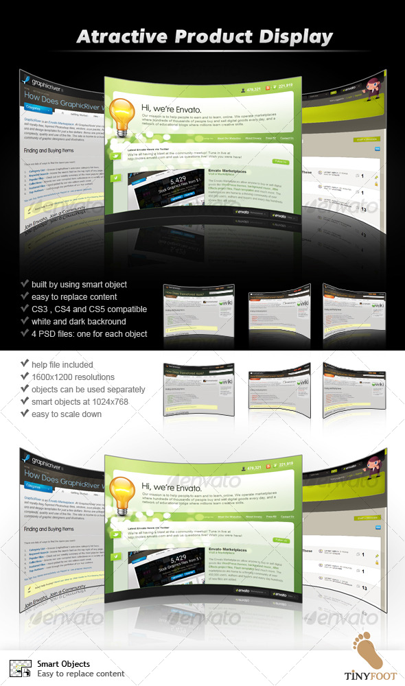 Atractive Product Display - Website Displays