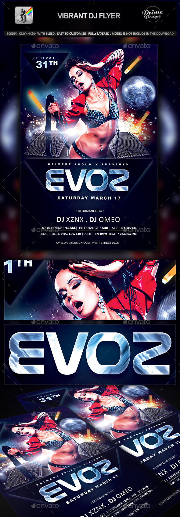 Vibrant DJ Flyer - Events Flyers