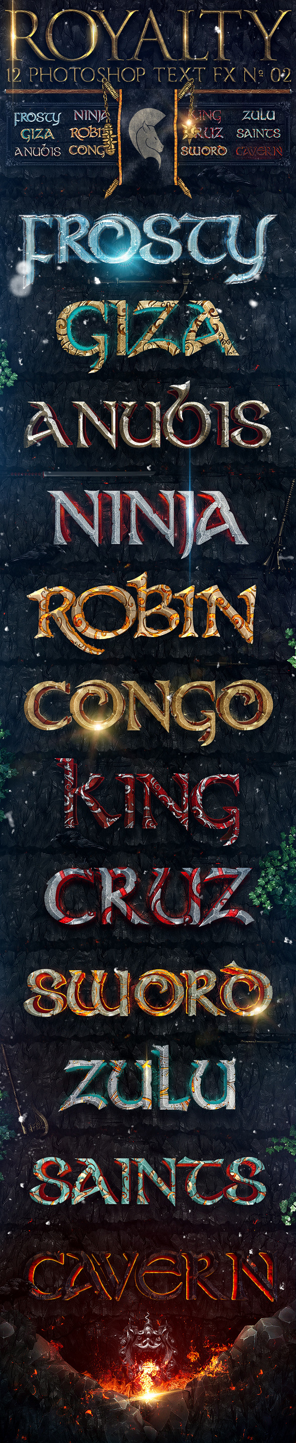 Royalty Photoshop Text FX Vol 02 - Text Effects Styles