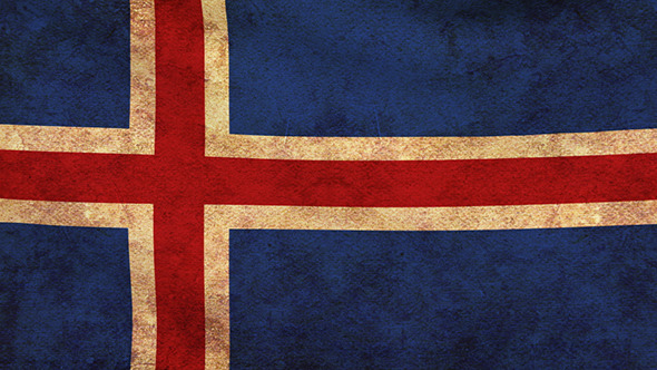 Iceland Flag 2 Pack – Grunge and Retro