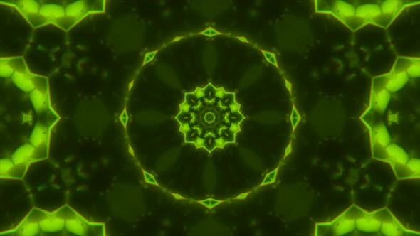 Abstract Green Led Vj Loops 4K