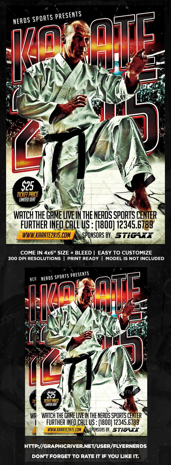 Karate 2K15 Tournament Sports Flyer - Sports Events