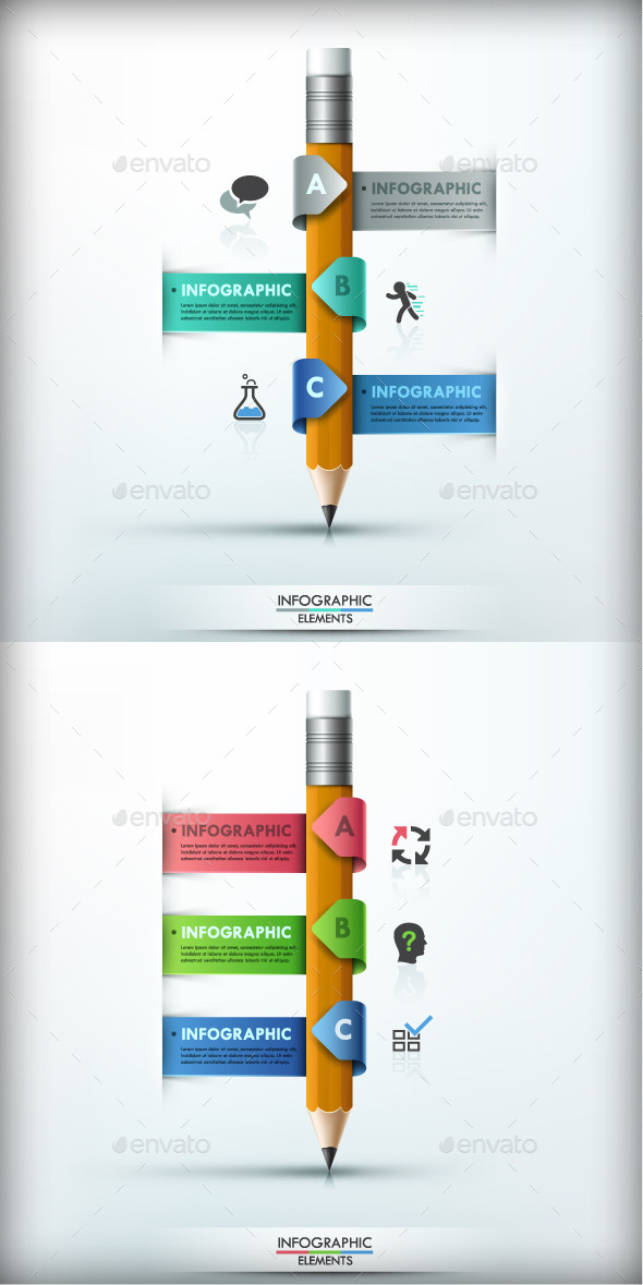 Modern Infographic Options Banner (2 Colors) - Infographics