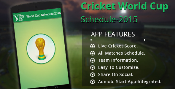 Cricket World Cup Schedule-2015 - CodeCanyon Item for Sale