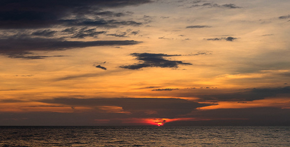 Cloudy Marine Sunset
