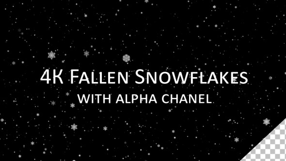 4K Infinity Fallen Snowflakes