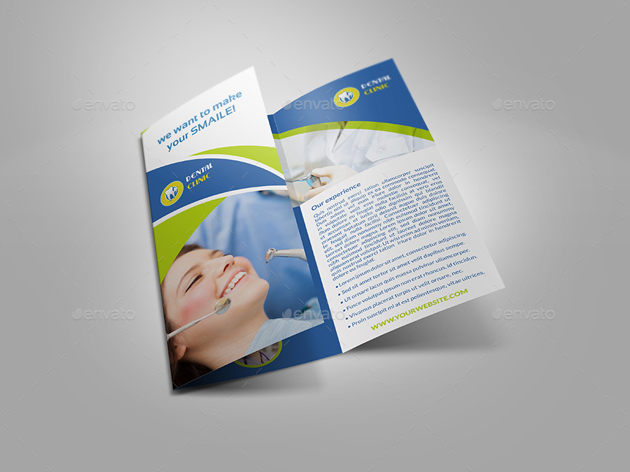 Dental Clinic Tri-Fold Brochure Vol.2, Print Templates | GraphicRiver