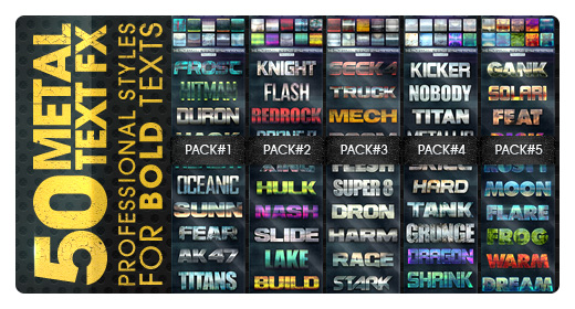 50 Metal Text Effects V2