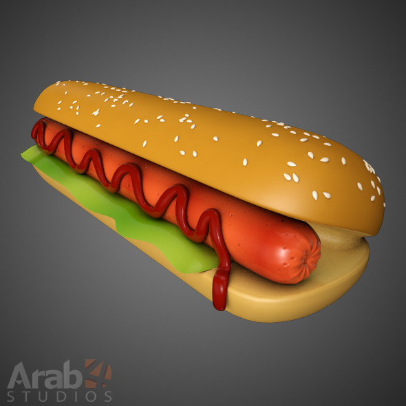 Hotdog Sandwich - 3Docean 9860799