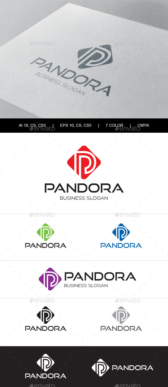 P Letter Logo Template - Letters Logo Templates