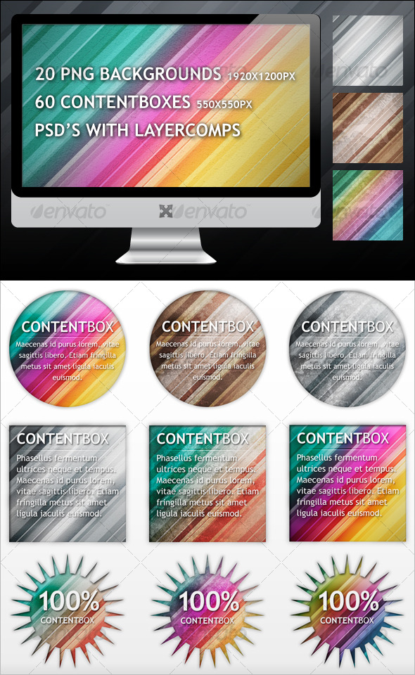 Stripes Backgrounds and Contentboxes - Miscellaneous Backgrounds