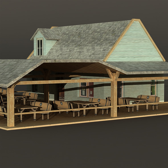 Bar House Wooden - 3Docean 9861631