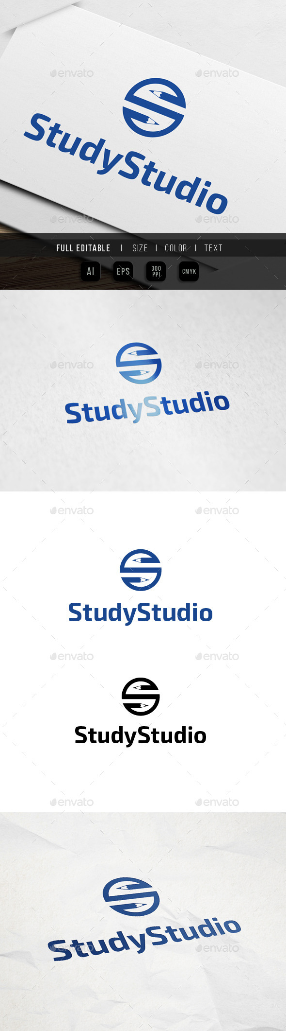 Pencil Studio Logo - Letters Logo Templates