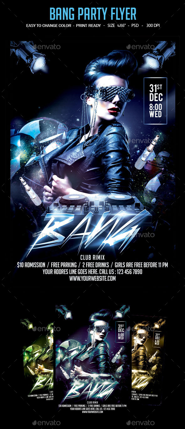 Bang Party Flyer - Clubs & Parties Events