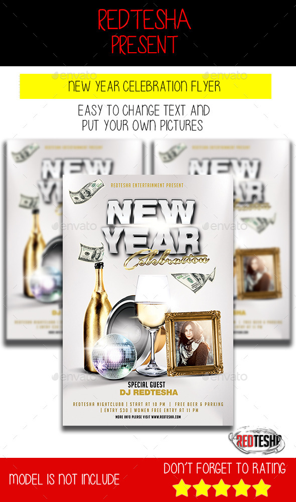 New Year Celebration Flyer - Holidays Events