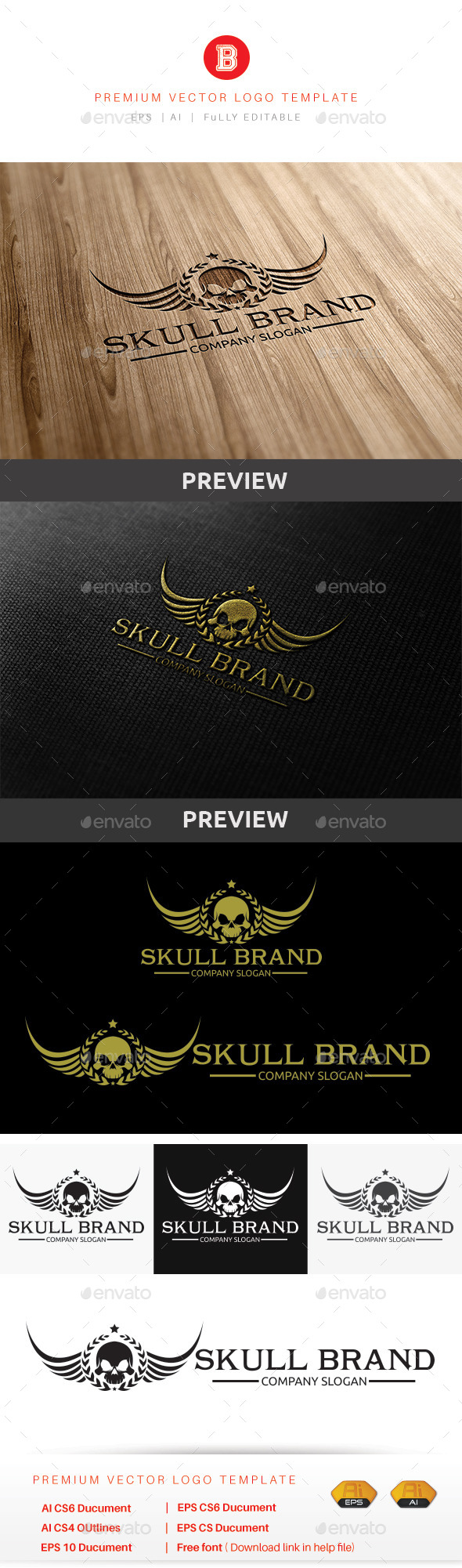 Skull Brand - Humans Logo Templates