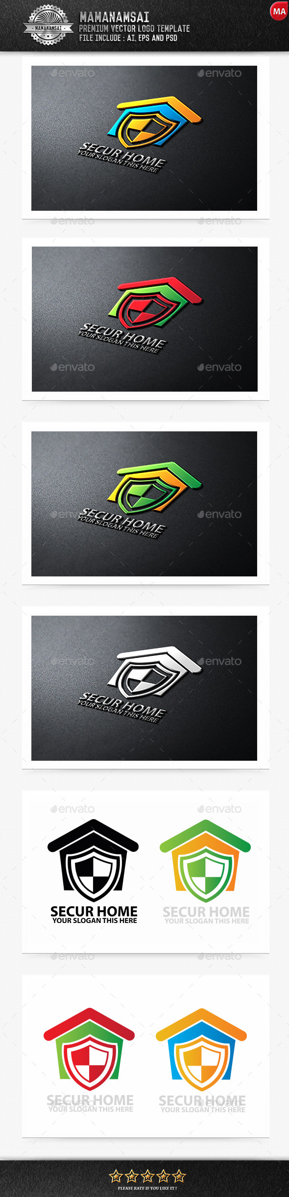 Secure Home Logo - Logo Templates