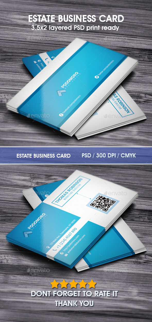 Estate Business Card - Corporate Business Cards