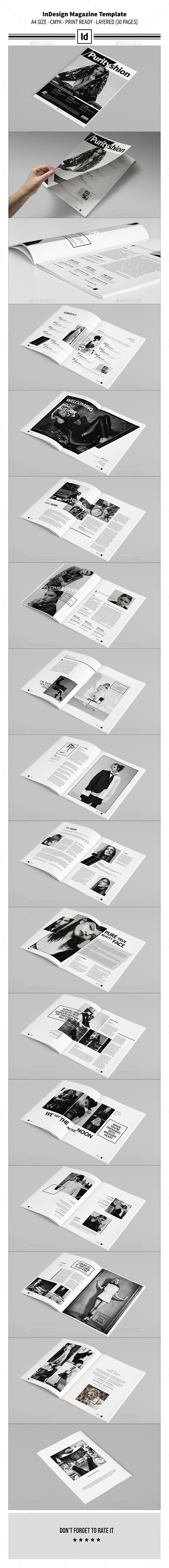 InDesign Magazine Template - Magazines Print Templates