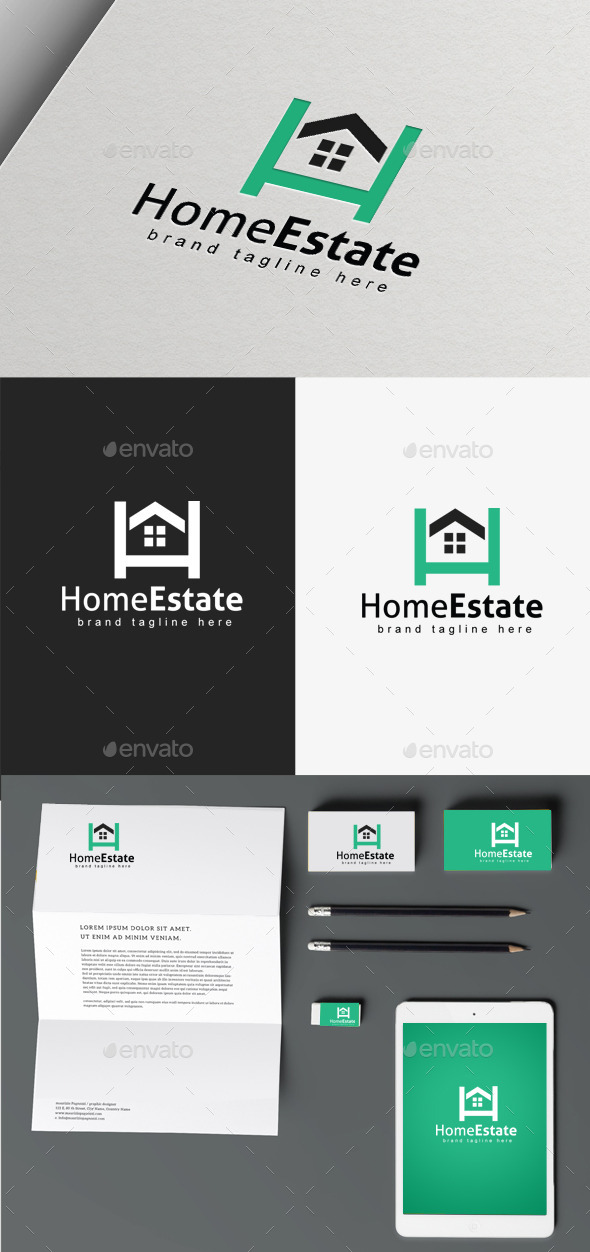 Home Estate logo - Buildings Logo Templates