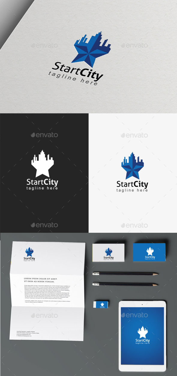 Star City Logo - Buildings Logo Templates