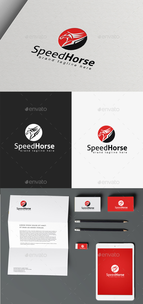 Speed Horse - Animals Logo Templates