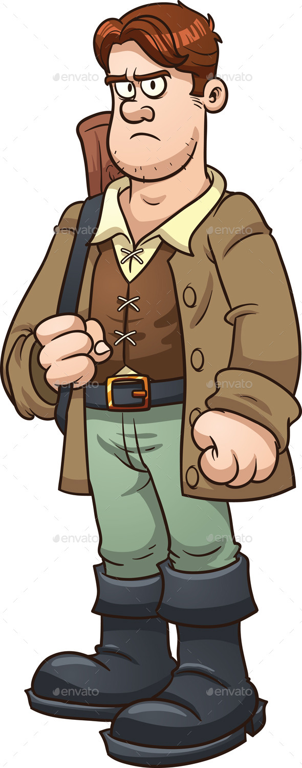 Cartoon Huntsman - People Characters