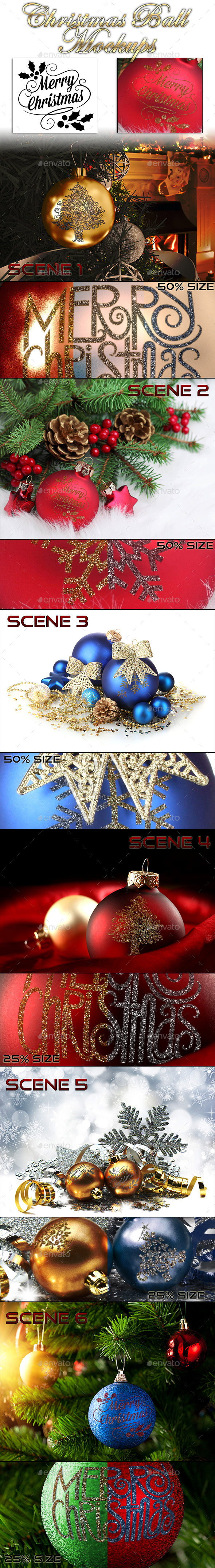 Christmas Ball Mockups - Miscellaneous Print