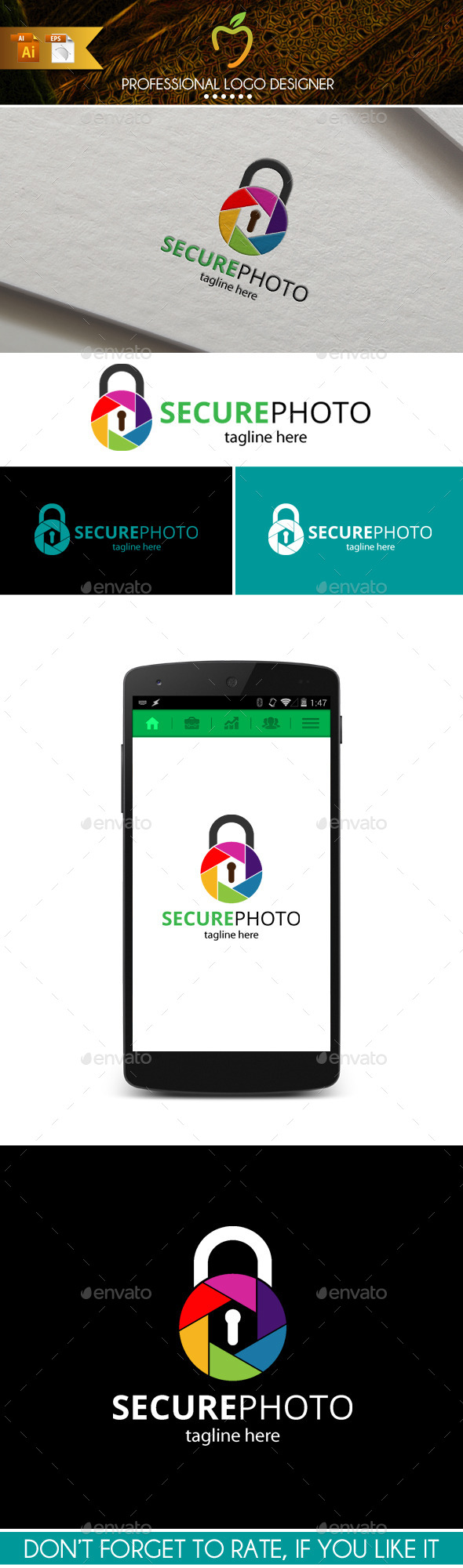 Secure Photo Logo - Symbols Logo Templates