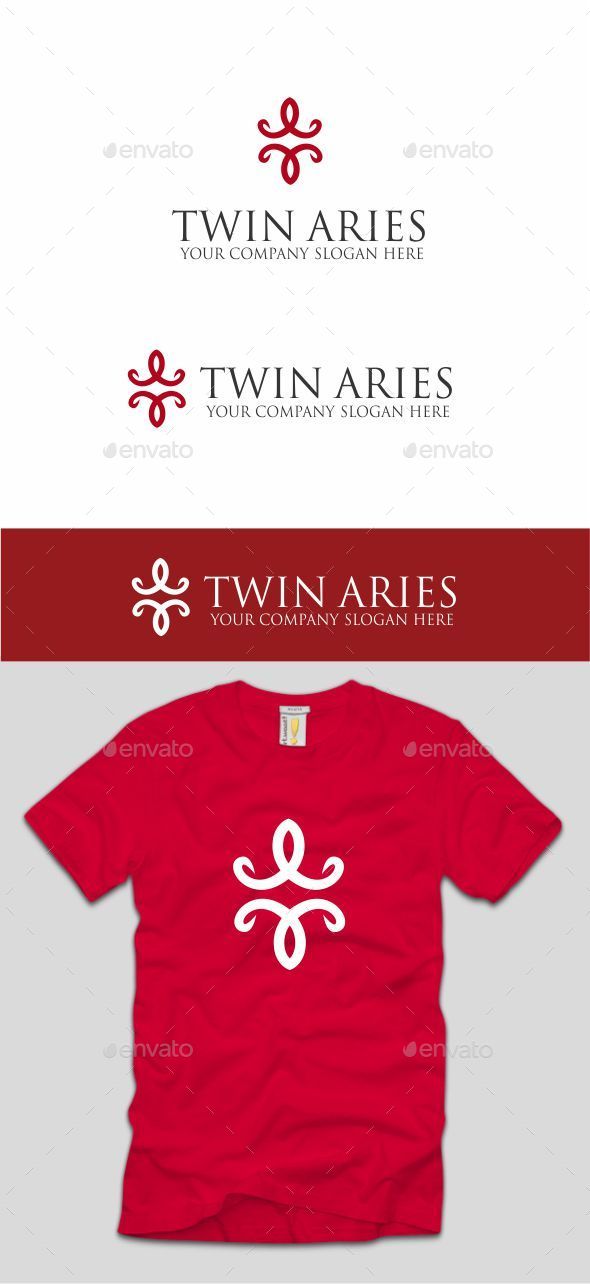 Twin Aries - Symbols Logo Templates