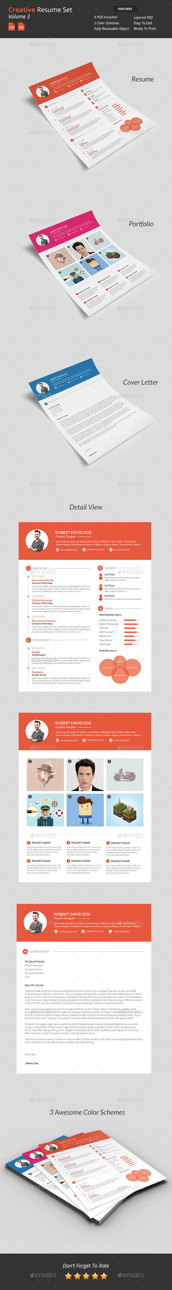Creative Resume Set v3 - Resumes Stationery