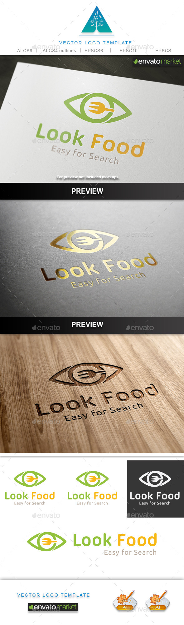 Look Food Logo - Food Logo Templates
