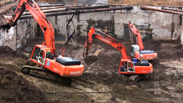 Three Excavators