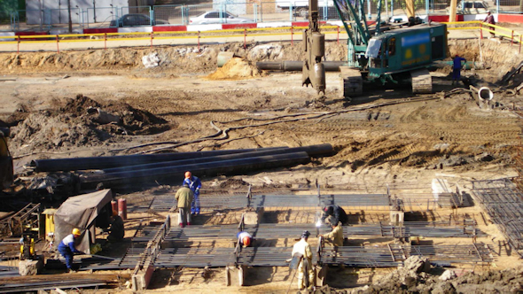 Workers On Construction