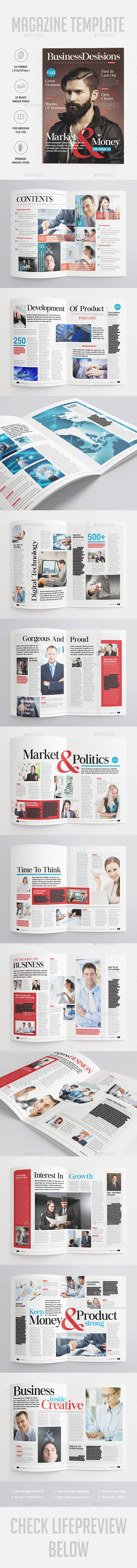 Business Magazine Template - Magazines Print Templates