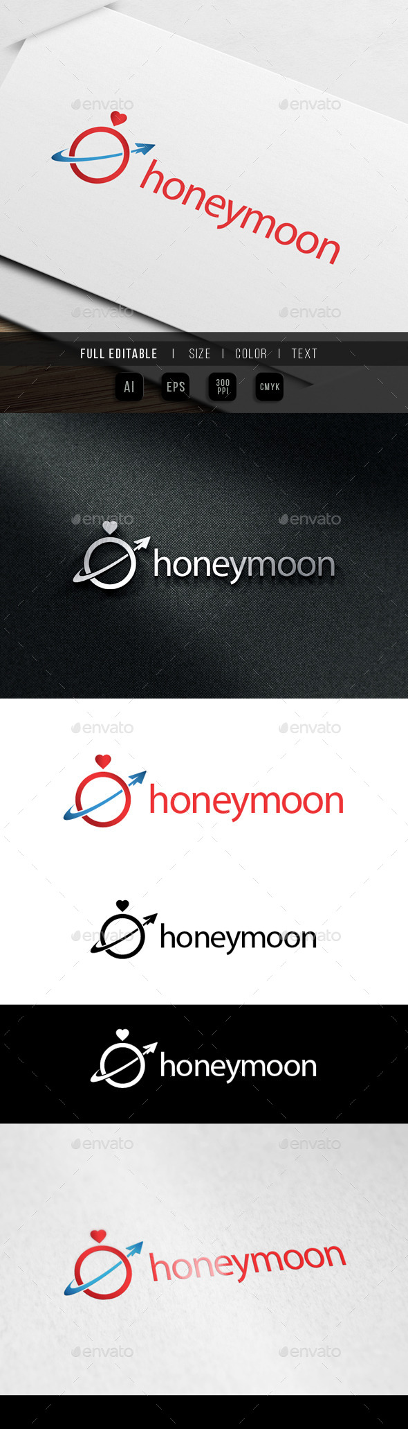 Honeymoon Travel Tour Logo - Objects Logo Templates