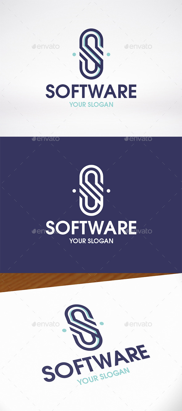Software Tech Letter S Logo Template - Letters Logo Templates