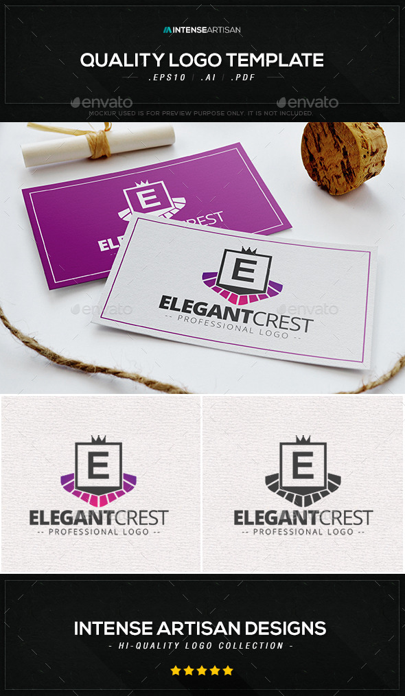 Elegant Crest Logo Template - Crests Logo Templates